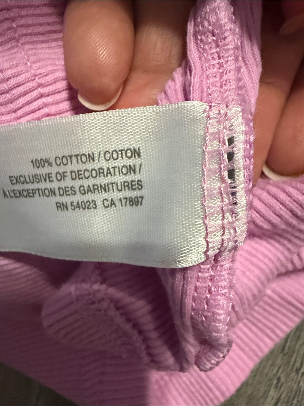 Old Navy Pink Ruffle-Edge Ribbed Tank - Picture 3 of 4